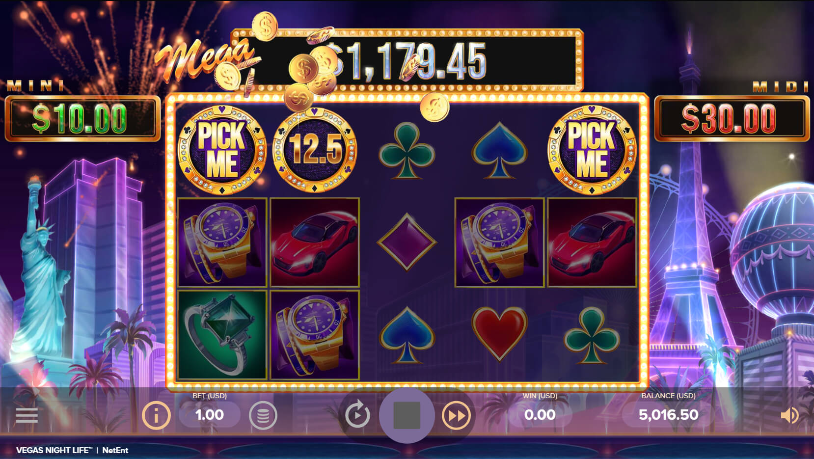 vegas nightlife slot game netent